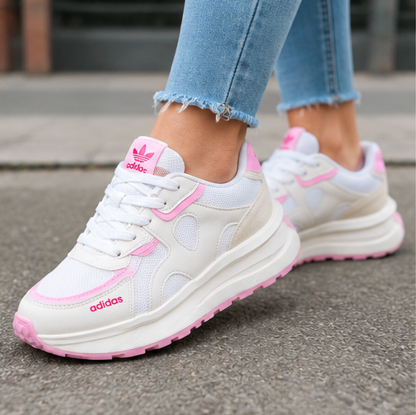 Tenis Adidas Dama Fc Blanco Rosado - Image 2