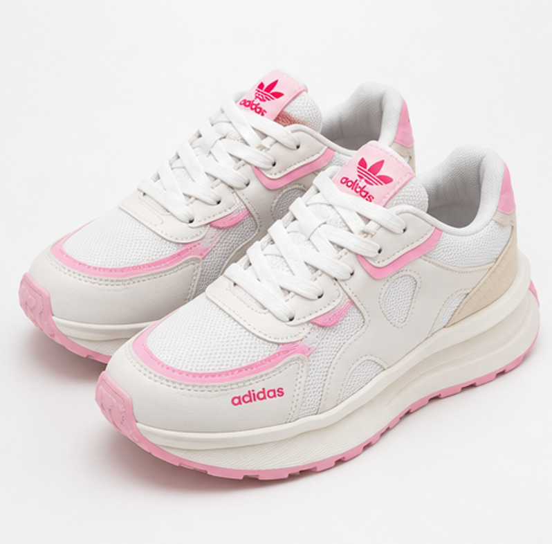 Tenis Adidas Dama Fc Blanco Rosado - Image 4