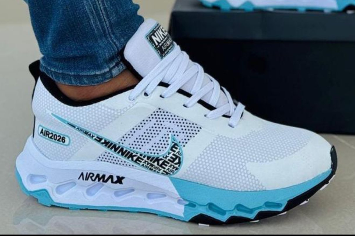 Tenis Nike Air 2026 Blanco Azul