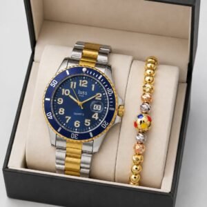 Reloj Hombre + Pulcera Tipo Rolex Pluss