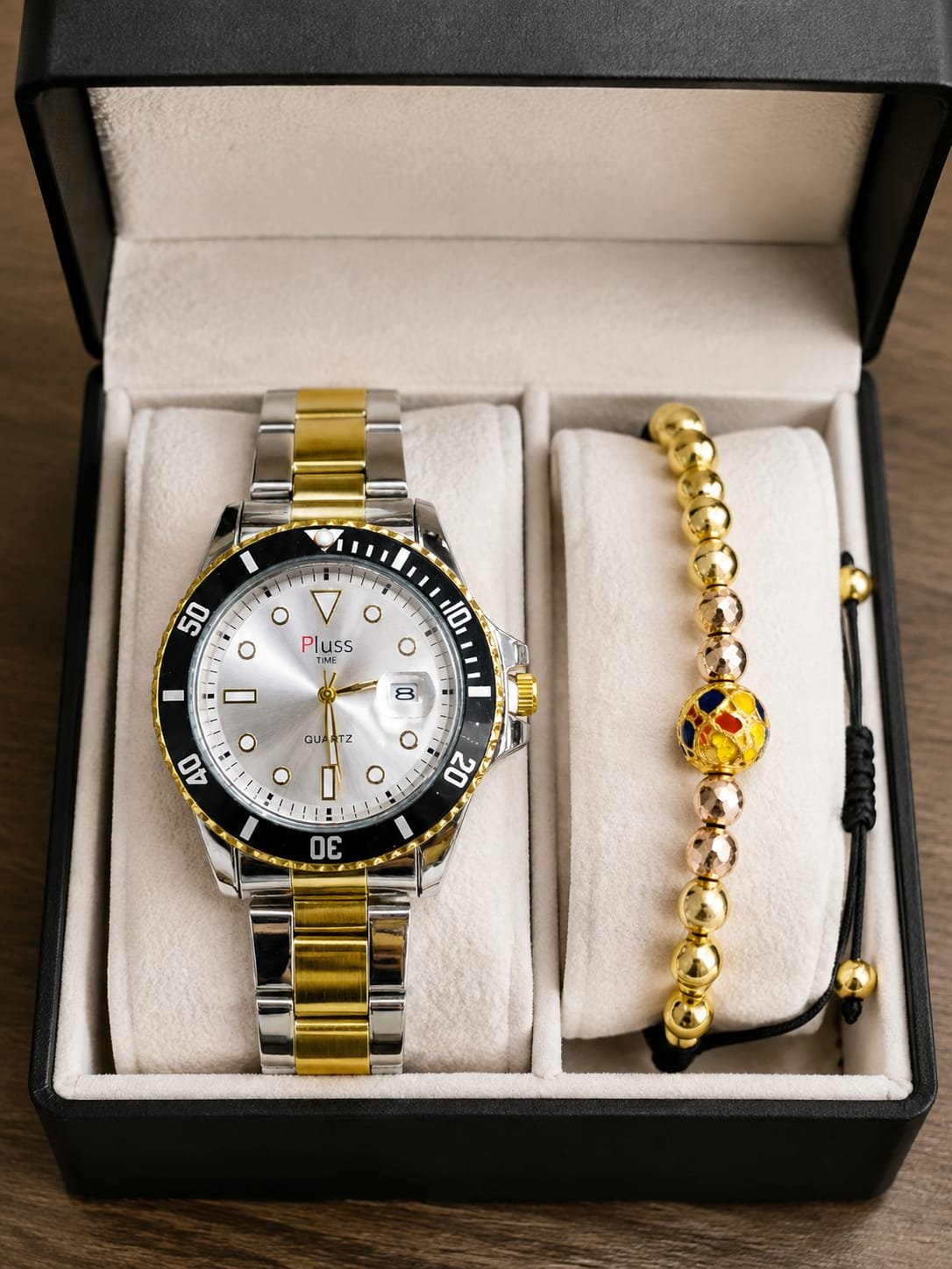 Reloj Hombre + Pulcera Tipo Rolex Pluss - Image 2