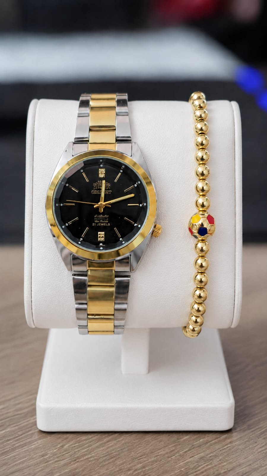 Reloj Cuarzo Hombre Orient + Pulcera