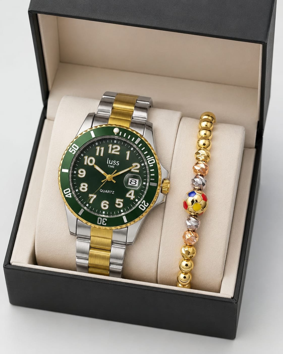 Reloj Hombre + Pulcera Tipo Rolex Pluss - Image 5
