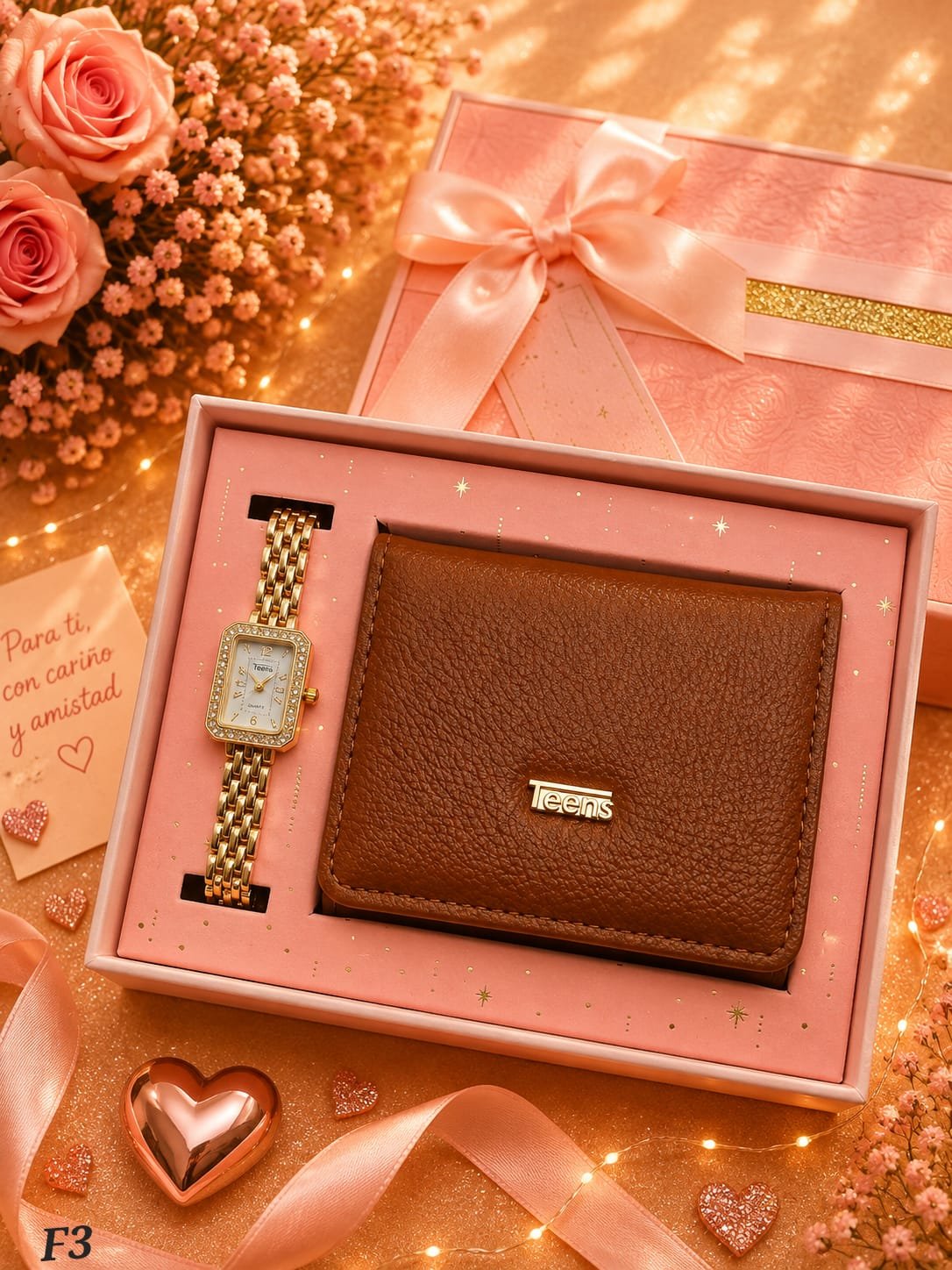 Kit Estuche Reloj + Billetera De Dama - Image 3